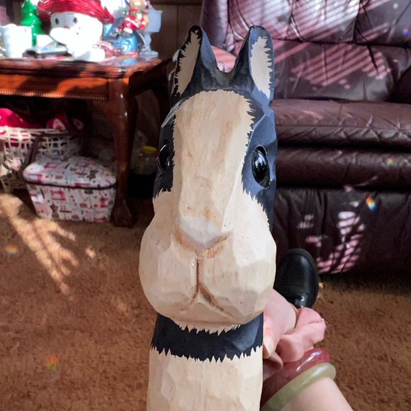 Collectible Carvings hand carved and painted made in the Philippines wooden cat - Picture 6 of 16